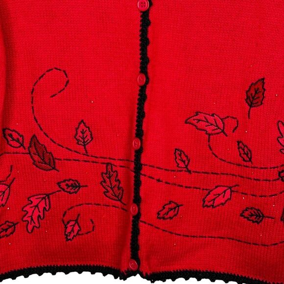 Christopher & Banks Hand Embroidered Cardigan Sweater - Picture 3 of 7